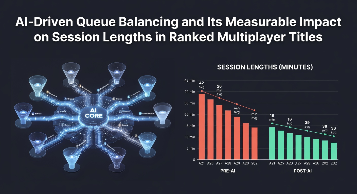 AI algorithms analyzing player data to balance competitive queues in real time