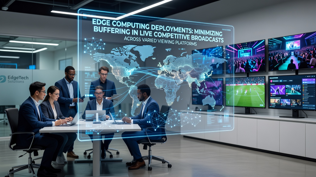 Edge computing infrastructure supporting live competitive broadcasts with reduced latency across multiple devices