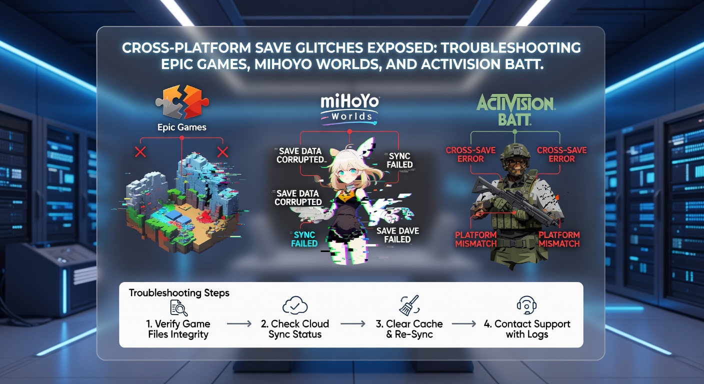 Split-screen showing successful cross-save sync on PC and mobile for a battle royale game