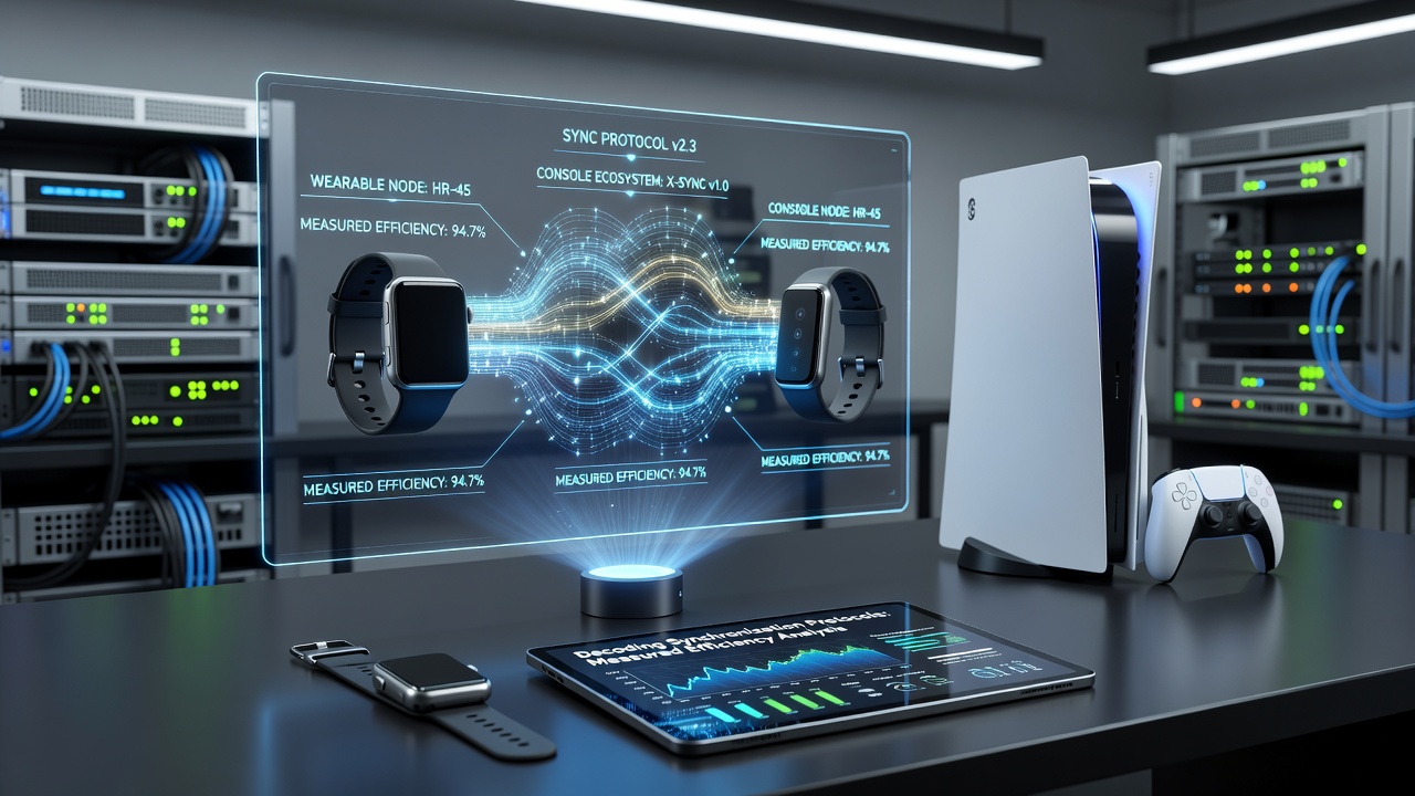 Multiple wearables connected to a central console hub influencing group entertainment choices in a shared space